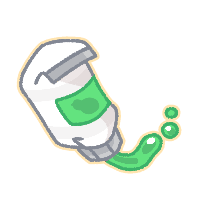 Squashed Green Paint